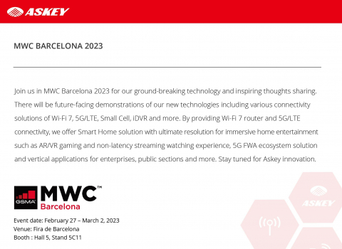 MWC Barcelona 2023 Invitation