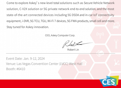 Flip the switch on technology innovations with Askey in Las Vegas, CES 2024